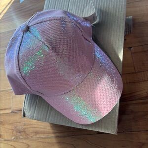 Pink Glitter Baseball Cap